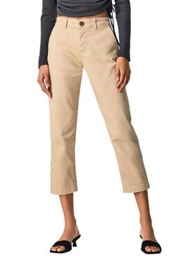 Pantalón Pepe Jeans Maura Beige para Mujer