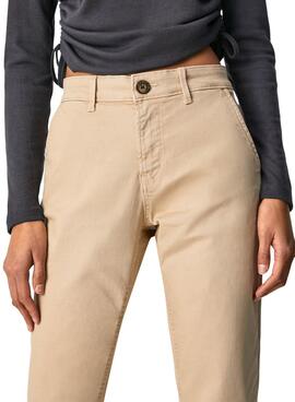 Pantalón Pepe Jeans Maura Beige para Mujer