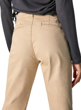 Pantalón Pepe Jeans Maura Beige para Mujer