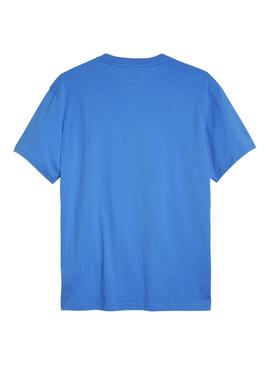 Camiseta tommy Jeans Small Text Azul Hombre