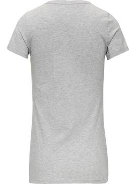 Camiseta Tommy Jeans Casual Gris Mujer