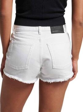 Shorts Superdry Studios High Blanco para Mujer