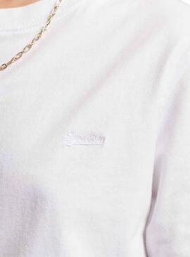 Camiseta Superdry Vintage Logo Blanco para Mujer