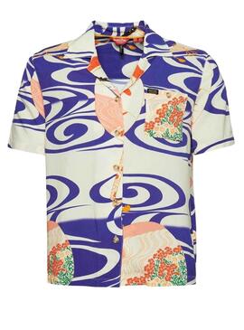 Camisa Superdry Beach Resort Morado para Mujer