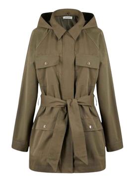 Parka Naf Naf Verde Para Mujer