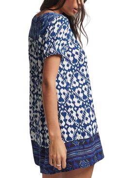 Vestido Superdry Notch Azul para Mujer