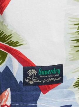 Camisa Superdry Hawaiian Blanco para Hombre