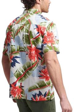 Camisa Superdry Hawaiian Blanco para Hombre