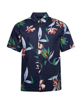 Camisa Superdry Hawaiian Marino para Hombre