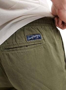 Bermudas Superdry Overdyed Verde para Hombre