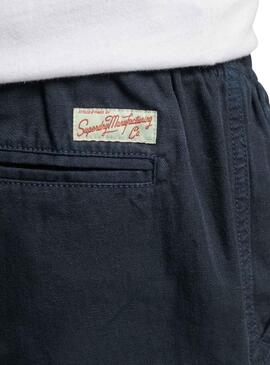 Bermudas Superdry Overdyed Marino para Hombre