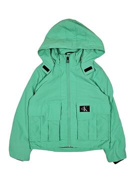 Chaqueta Calvin Klein Modern Utility Verde Niño