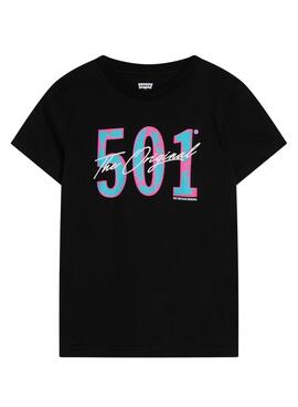 Camiseta Levis 501 Negro para Niño