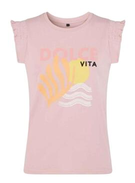 Camiseta Naf Naf Rosa Dolce Vita Para Mujer