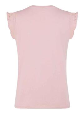 Camiseta Naf Naf Rosa Dolce Vita Para Mujer