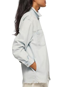 Sobrecamisa Pepe Jeans River Azul para Mujer