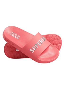 Chanclas Superdry Code Logo Rosa para Mujer