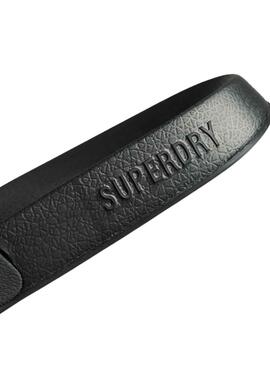 Chanclas Superdry Code Logo Negro para Mujer