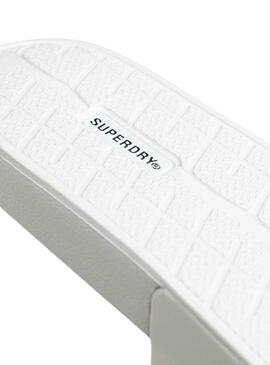 Chanclas Superdry Code Logo Blanco para Mujer