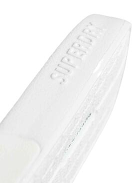 Chanclas Superdry Code Logo Blanco para Mujer