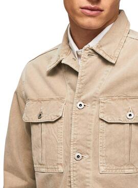 Sobrecamisa Pepe Jeans Bailey Beige para Hombre