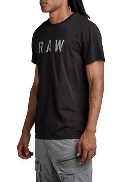 Camiseta G-Star Raw Negro para Hombre