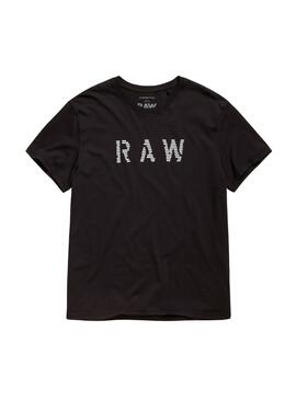 Camiseta G-Star Raw Negro para Hombre