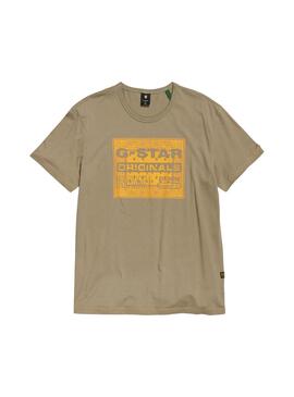 Camiseta G-Star Bandana Verde para Hombre
