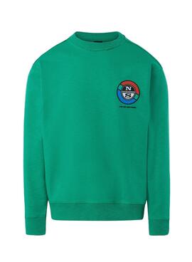 Sudadera North Sails Logo Verde para Hombre