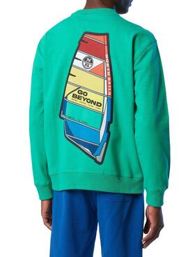 Sudadera North Sails Logo Verde para Hombre