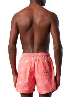 Bañador North Sails Volley Coral para Hombre