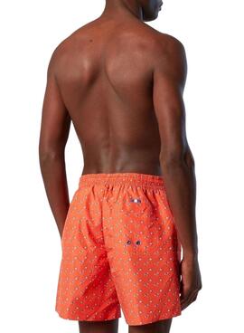 Bañador North Sails Volley Naranja para Hombre