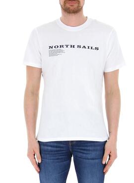 Camiseta North Sails Text Blanco para Hombre