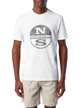 Camiseta North Sails Mosaic Blanco para Hombre