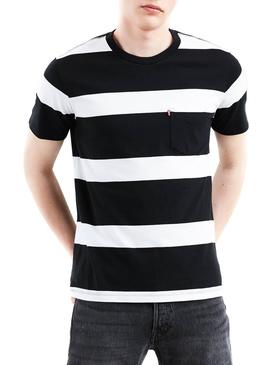 Camiseta Levis Sunset Pocket Stripes Hombre