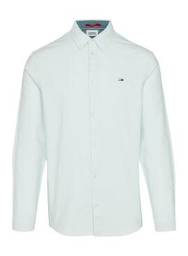 Camisa Tommy Jeans Oxford Verde para Hombre