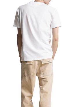 Camiseta Tommy Jeans Circle Blanco para Hombre