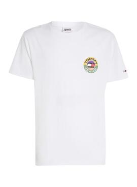 Camiseta Tommy Jeans Circle Blanco para Hombre