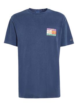 Camiseta Tommy Jeans Signatura Marino para Hombre 