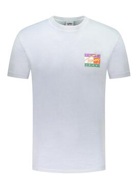 Camiseta Tommy Jeans Signature Celeste para Hombre