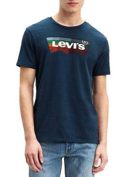 Camiseta Levis Graphic Azul Multi Hombre