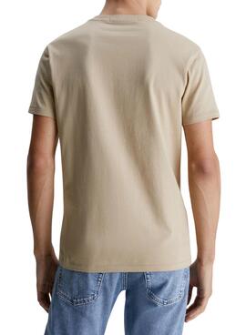Camiseta Calvin Klein Seasonal Beige para Hombre