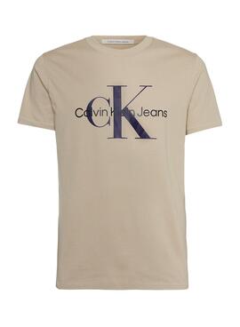 Camiseta Calvin Klein Seasonal Beige para Hombre