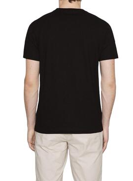 Camiseta Calvin Klein Stacked Negro para Hombre