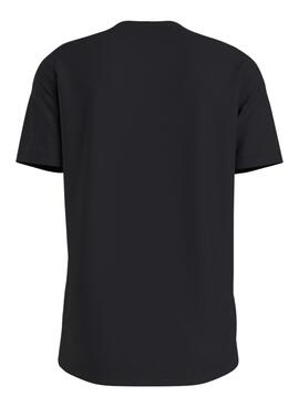 Camiseta Calvin Klein Stacked Negro para Hombre