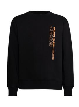 Sudadera Calvin Klein Outline Negro para Hombre