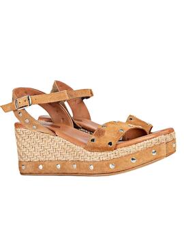 Sandalias Popa Arambol Tachas Camel para Mujer