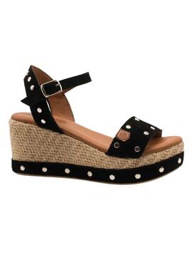 Sandalias Popa Arambol Negro con Tachuelas