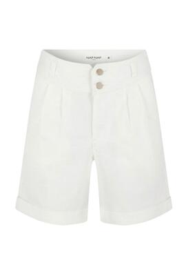 Shorts Naf Naf Vintage Blanco para Mujer