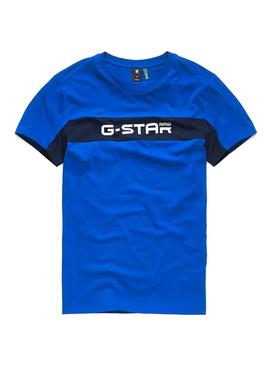 Camiseta G-Star Graphic 80 Azul Hombre
